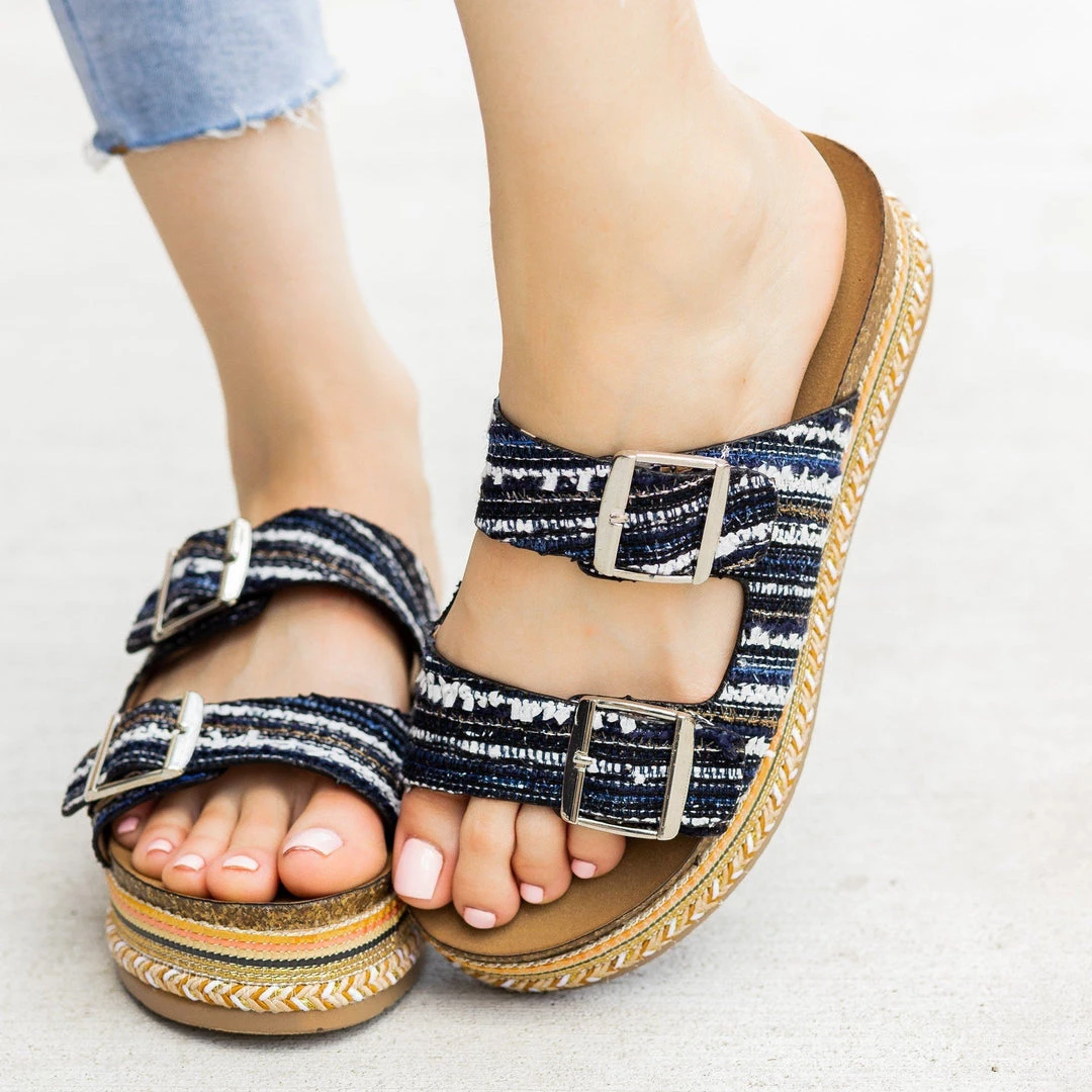 Qupid Shoes Beach Ready Boho Platform Slides Newest Arrivals 3 Qupid Shoes Beach Ready Boho Platform Slides Newest Arrivals