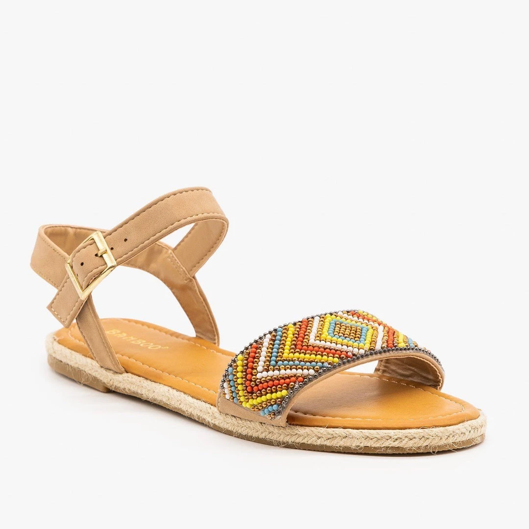 Bamboo Shoes Beaded Espadrille Sandals 1 Bamboo Shoes Beaded Espadrille Sandals