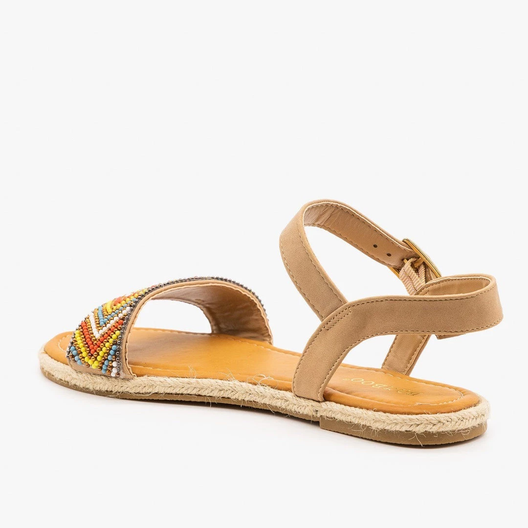 Bamboo Shoes Beaded Espadrille Sandals 2 Bamboo Shoes Beaded Espadrille Sandals