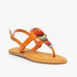 Bamboo Shoes Beautiful Beaded Thong Sandals Newest Arrivals