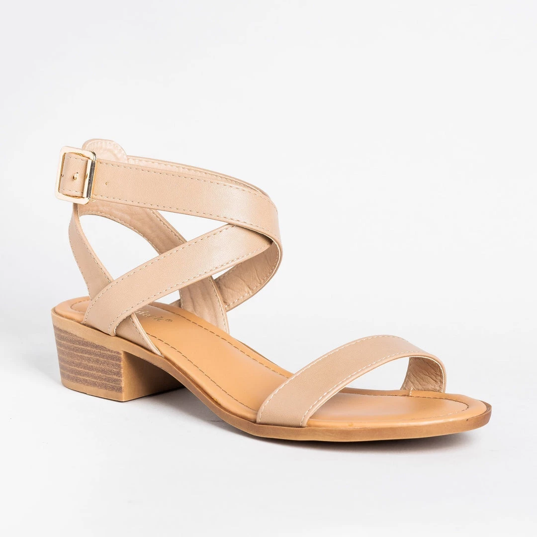 Lovmark Newest Arrivals Beautiful Criss Cross Block Heels 1 Lovmark Newest Arrivals Beautiful Criss Cross Block Heels