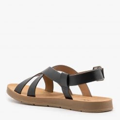 Soda Shoes Newest Arrivals Beautiful Criss Cross Slingback Sandals