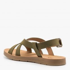 Soda Shoes Newest Arrivals Beautiful Criss Cross Slingback Sandals