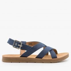 Soda Shoes Newest Arrivals Beautiful Criss Cross Slingback Sandals