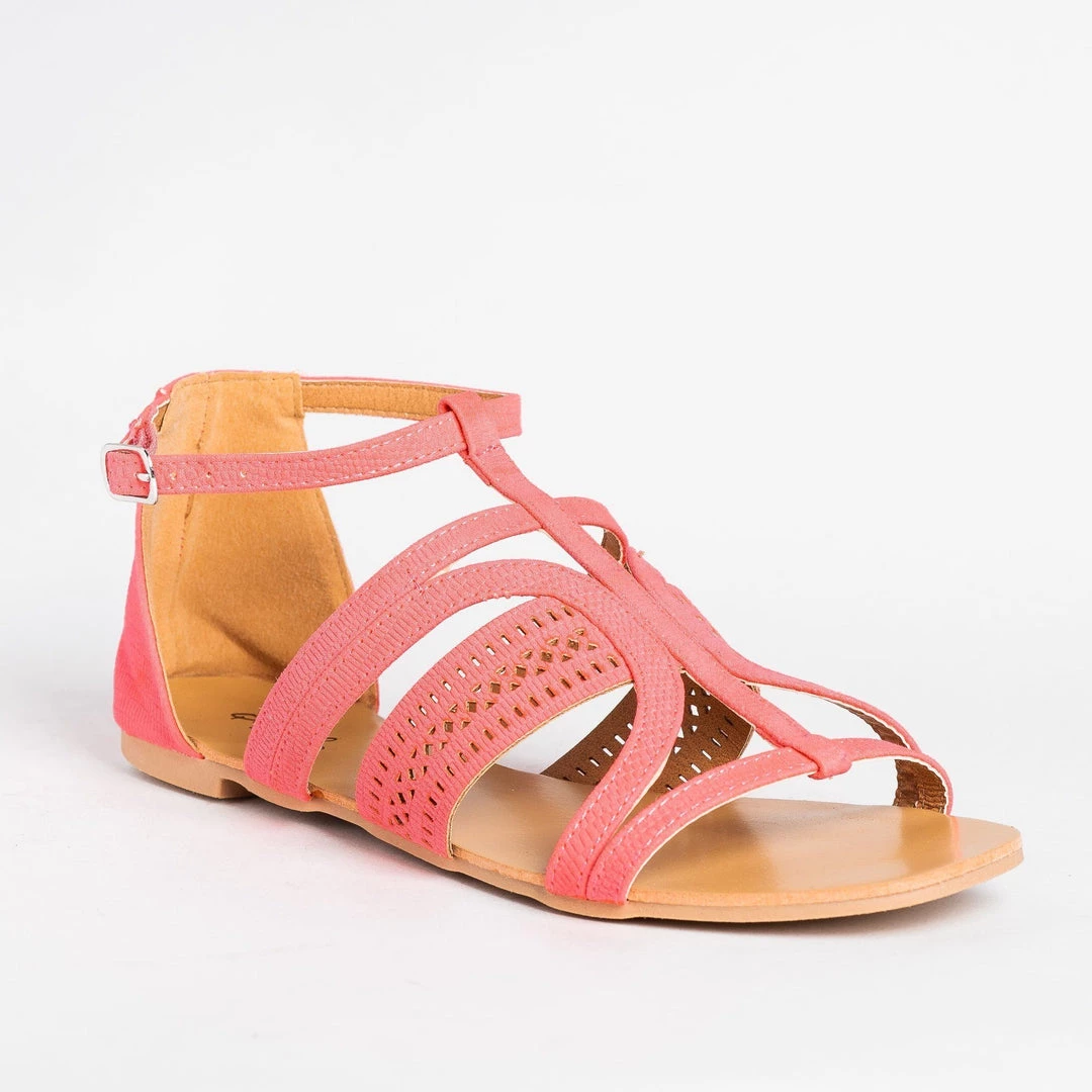 Qupid Shoes Newest Arrivals Beautiful Laser Cut Fashion Sandals 1 Qupid Shoes Newest Arrivals Beautiful Laser Cut Fashion Sandals