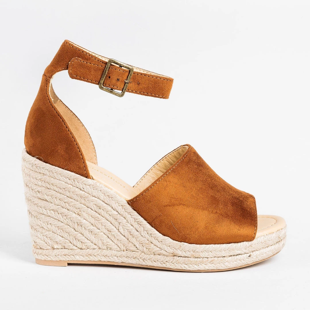 City Classified Shoes Beautiful Open-Toe Espadrille Wedges 1 City Classified Shoes Beautiful Open-Toe Espadrille Wedges
