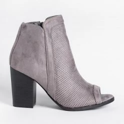 Refresh Beautiful Pinhole Open-Toe Booties Newest Arrivals