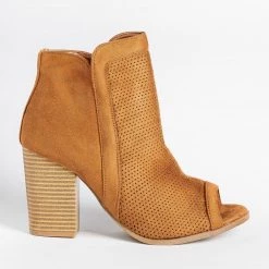 Refresh Beautiful Pinhole Open-Toe Booties Newest Arrivals