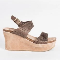 Yoki Beautiful Pinhole Platform Wedges Newest Arrivals