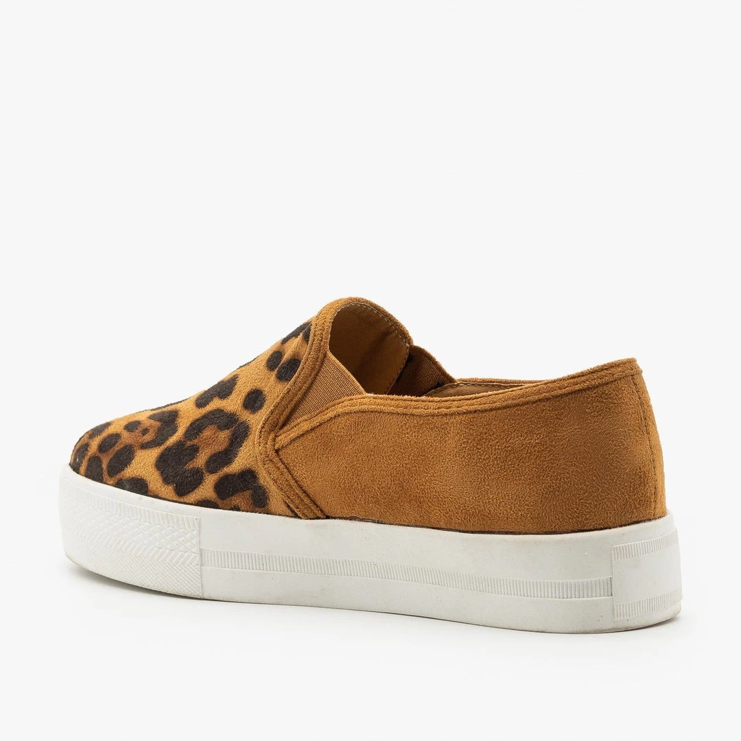 Shoetopia Newest Arrivals Beautiful Printed Slip-On Platform Sneakers 6 Shoetopia Newest Arrivals Beautiful Printed Slip-On Platform Sneakers