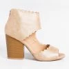 Yoki Beautiful Scalloped Edge Cutout Booties Newest Arrivals
