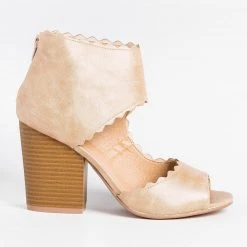 Yoki Beautiful Scalloped Edge Cutout Booties Newest Arrivals