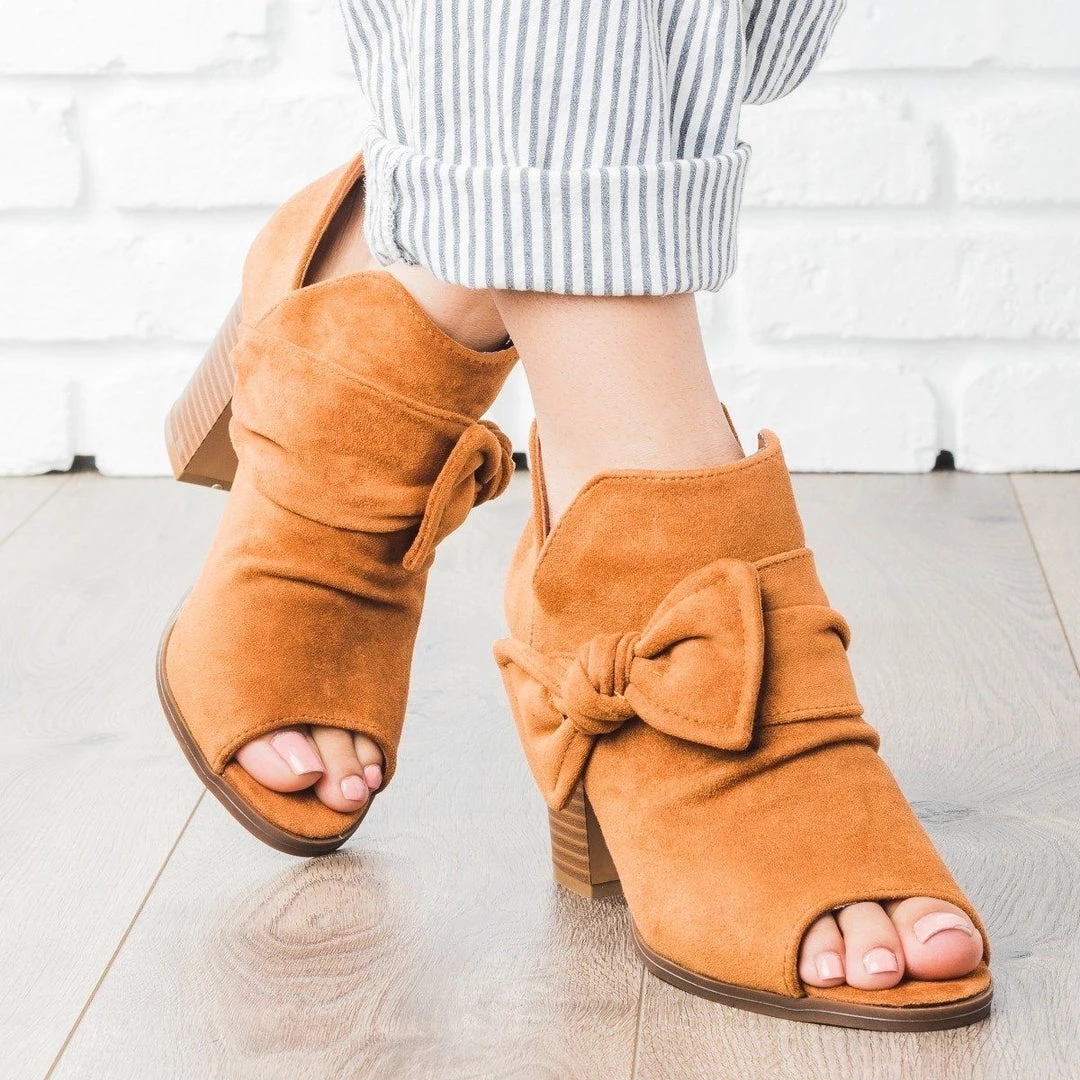 Nature Breeze Beautiful Side Bow Bootie Newest Arrivals 8 Nature Breeze Beautiful Side Bow Bootie Newest Arrivals