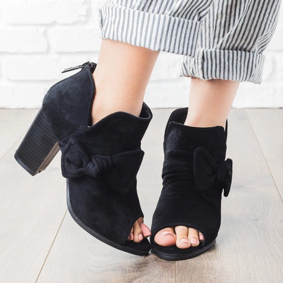 Nature Breeze Beautiful Side Bow Bootie Newest Arrivals 2 Nature Breeze Beautiful Side Bow Bootie Newest Arrivals