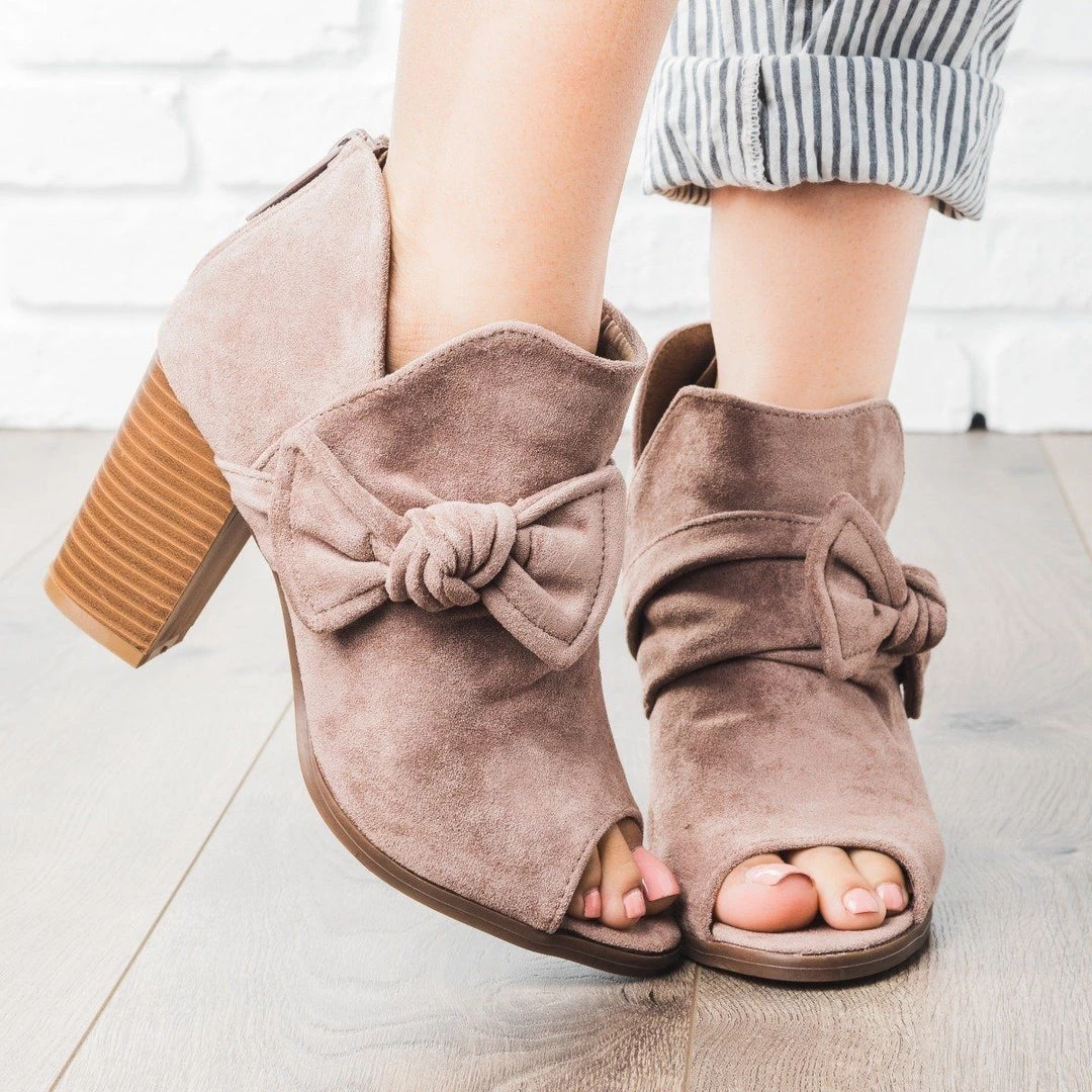 Nature Breeze Beautiful Side Bow Bootie Newest Arrivals 5 Nature Breeze Beautiful Side Bow Bootie Newest Arrivals