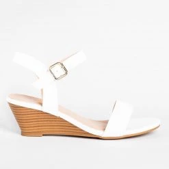 Top Moda Newest Arrivals Beautiful Stacked Sandal Wedges