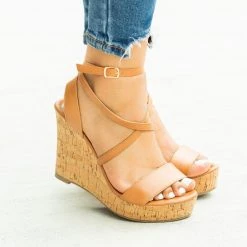 Fashion Focus Beautiful Wraparound Criss Cross Wedges Newest Arrivals
