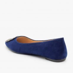 Bamboo Shoes Bedazzled Brooch Ballet Flats FINAL SALE Newest Arrivals