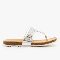 Soda Shoes Bedazzled Cork Sandals 14 Soda Shoes Bedazzled Cork Sandals