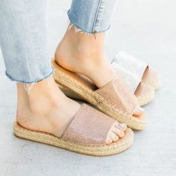 Top Moda Newest Arrivals Bedazzled Espadrille Sandals