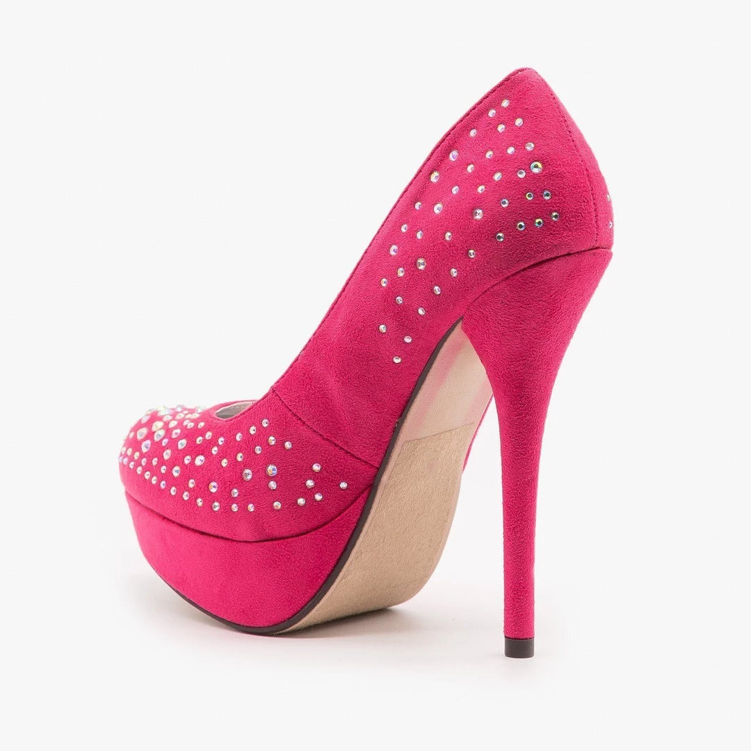 Delicious Shoes Bedazzled Platform Stilettos Newest Arrivals 4 Delicious Shoes Bedazzled Platform Stilettos Newest Arrivals