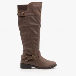 Qupid Shoes Newest Arrivals Belt And Buckle Boots