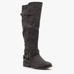 Qupid Shoes Newest Arrivals Belt And Buckle Boots