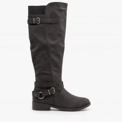 Qupid Shoes Newest Arrivals Belt And Buckle Boots