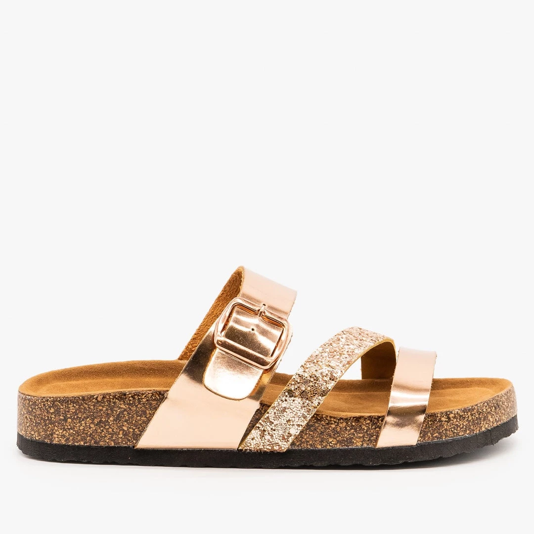 Refresh Newest Arrivals Belt Buckle Glitter Sandals 7 Refresh Newest Arrivals Belt Buckle Glitter Sandals