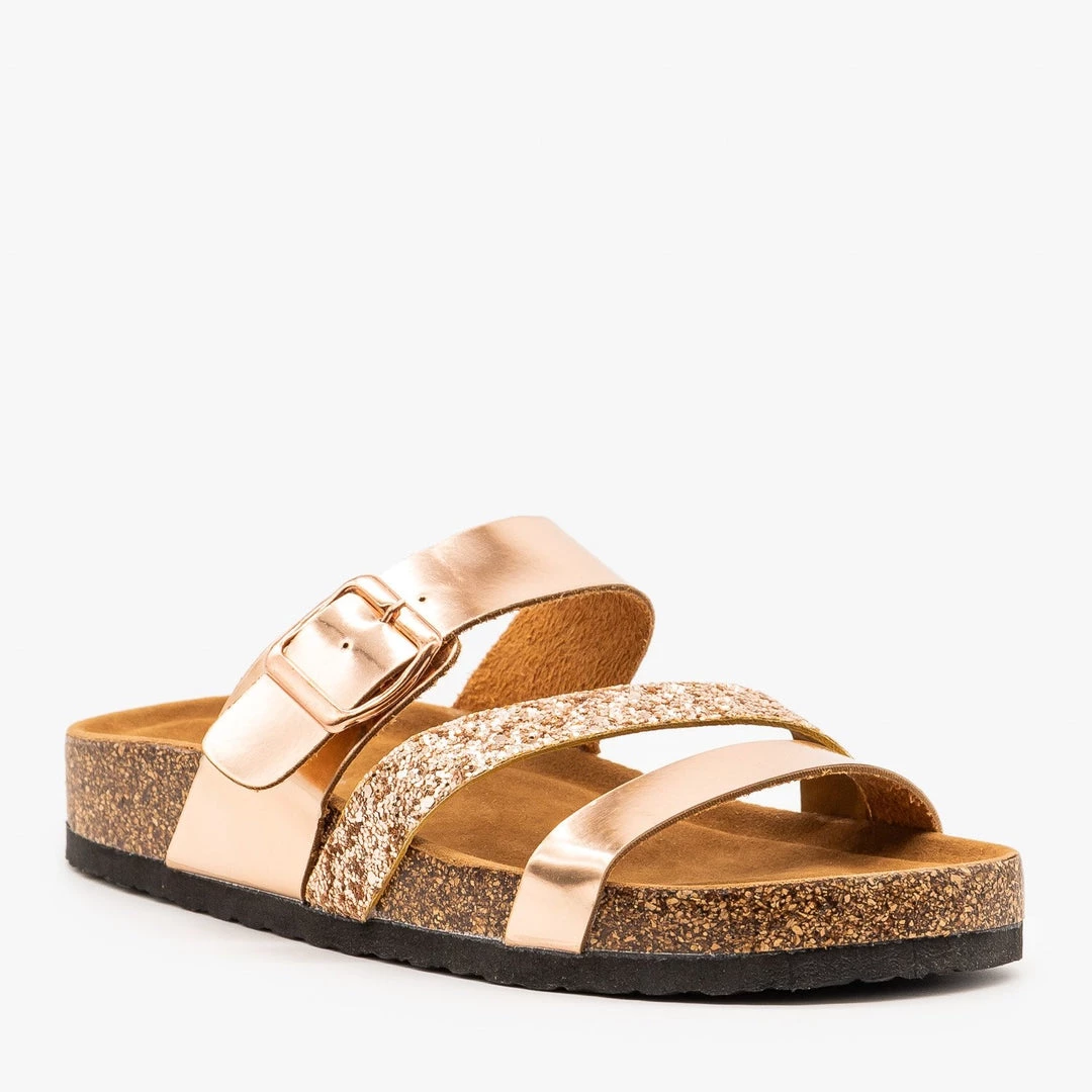 Refresh Newest Arrivals Belt Buckle Glitter Sandals 8 Refresh Newest Arrivals Belt Buckle Glitter Sandals