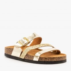 Refresh Newest Arrivals Belt Buckle Glitter Sandals