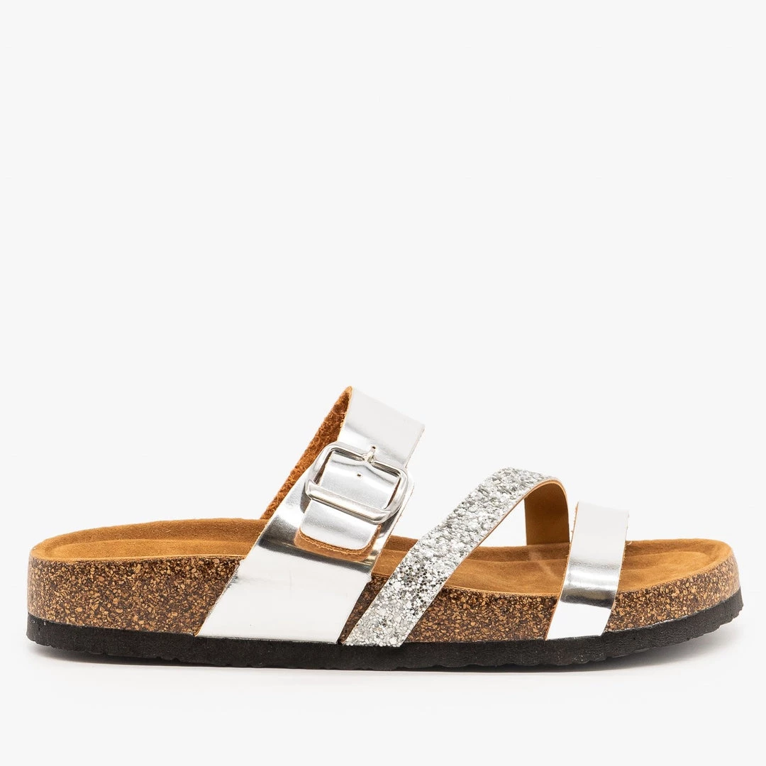 Refresh Newest Arrivals Belt Buckle Glitter Sandals 4 Refresh Newest Arrivals Belt Buckle Glitter Sandals