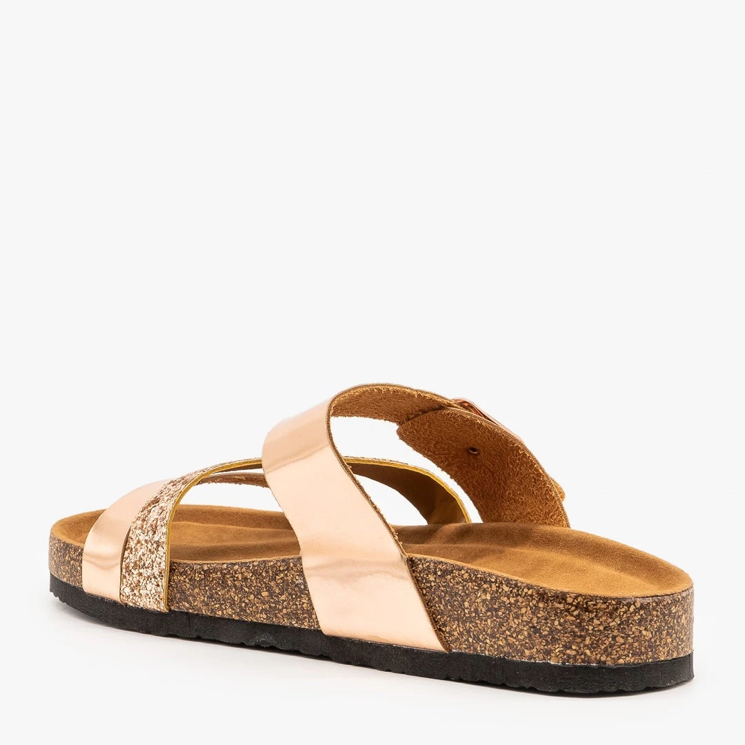 Refresh Newest Arrivals Belt Buckle Glitter Sandals 9 Refresh Newest Arrivals Belt Buckle Glitter Sandals