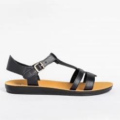 Cherish Belt Buckle T-Strap Sandals Newest Arrivals