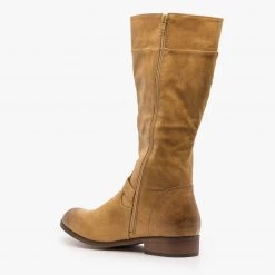 Mata Newest Arrivals Belt Buckle Zipper Boots