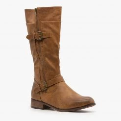 Mata Newest Arrivals Belt Buckle Zipper Boots