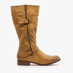 Mata Newest Arrivals Belt Buckle Zipper Boots