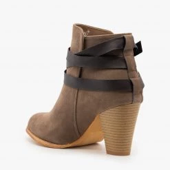 Mi.im Newest Arrivals Belt Wrapped Ankle Booties