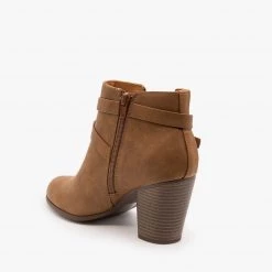 Soda Shoes Belted Ankle Booties