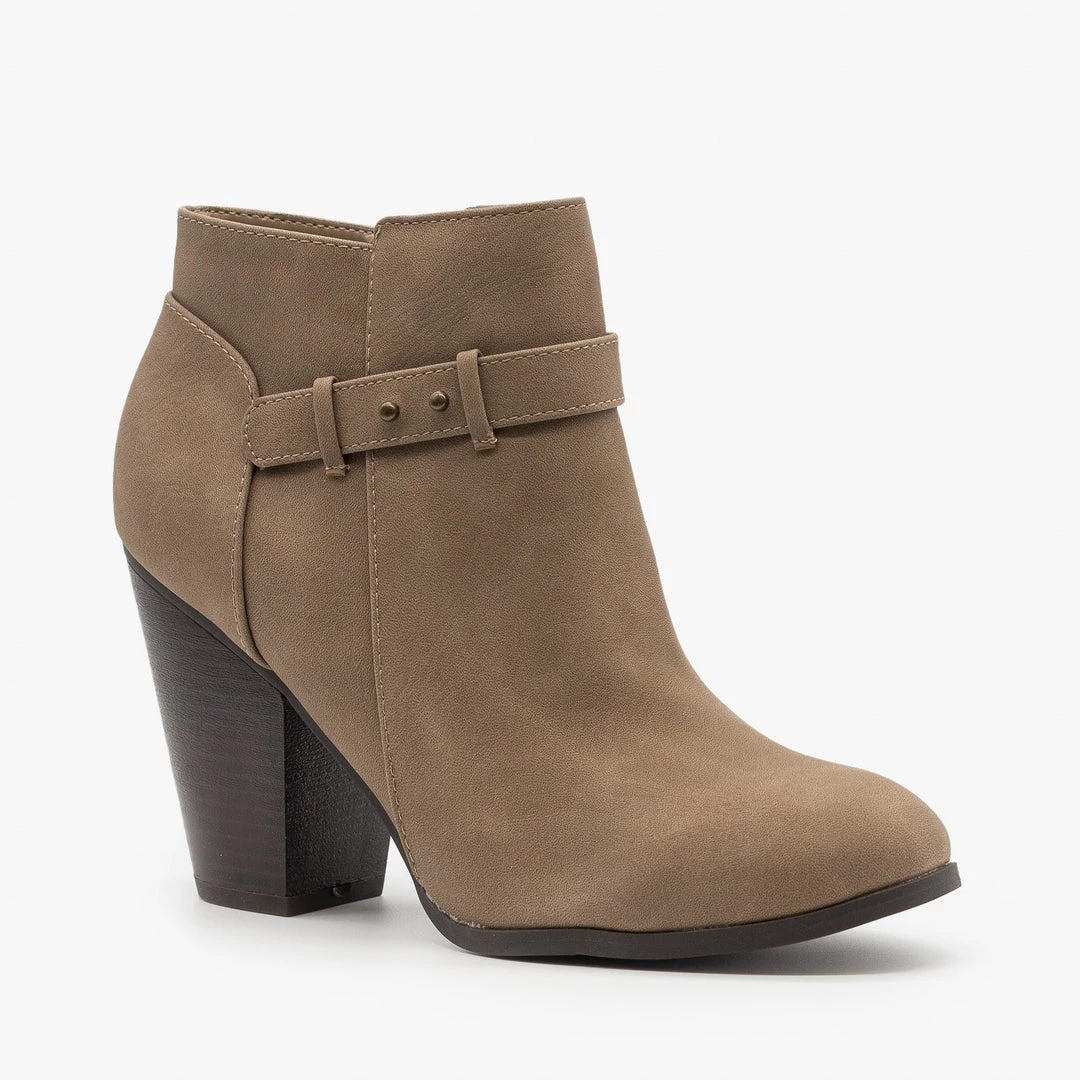 Soda Shoes Belted Ankle Heel Booties Newest Arrivals 3 Soda Shoes Belted Ankle Heel Booties Newest Arrivals