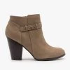 Soda Shoes Belted Ankle Heel Booties Newest Arrivals