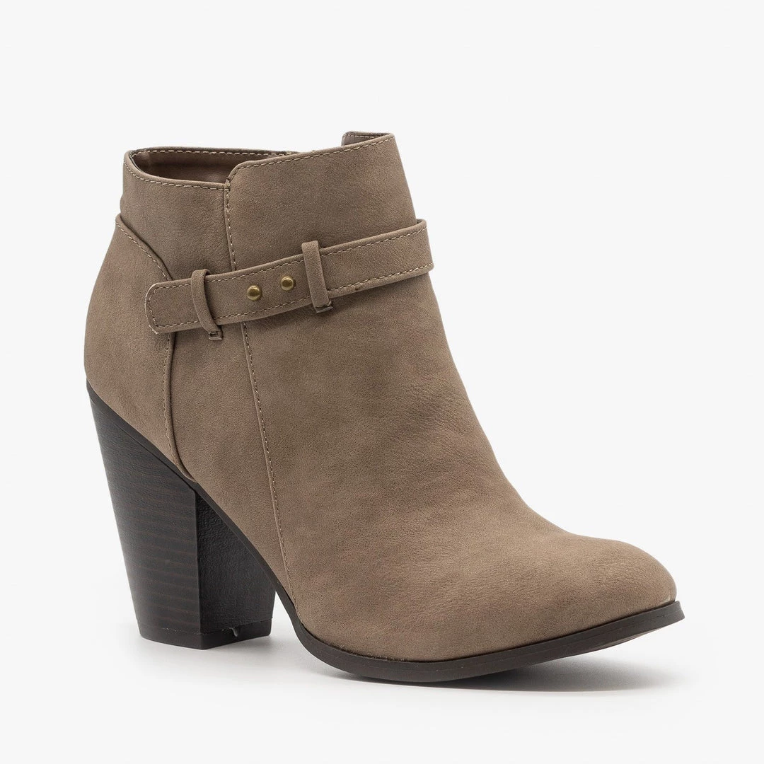 Soda Shoes Belted Ankle Heel Booties Newest Arrivals 6 Soda Shoes Belted Ankle Heel Booties Newest Arrivals