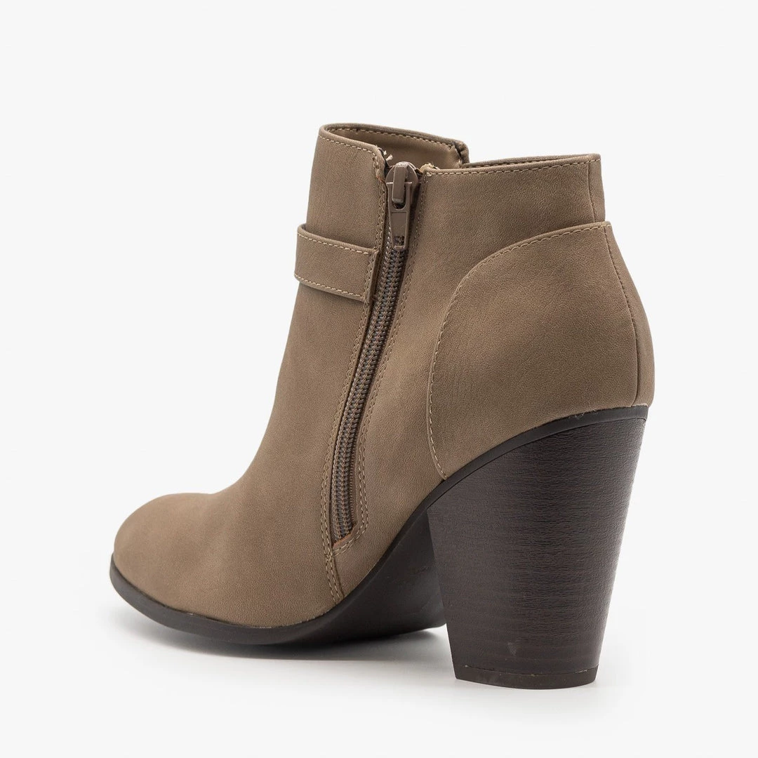 Soda Shoes Belted Ankle Heel Booties Newest Arrivals 2 Soda Shoes Belted Ankle Heel Booties Newest Arrivals