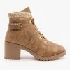 Qupid Shoes Belted Chunky Heel Booties Newest Arrivals