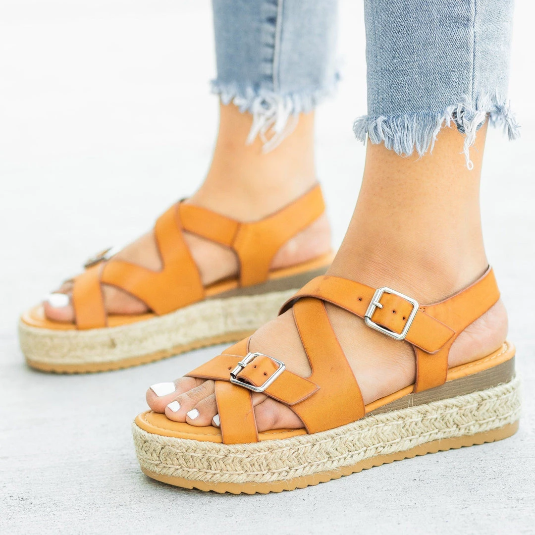 Bamboo Shoes Belted Criss Cross Espadrille Wedges 6 Bamboo Shoes Belted Criss Cross Espadrille Wedges