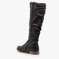 Silver Drew Black Slouchy Riding Boots Newest Arrivals