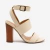 Bamboo Block High Heels