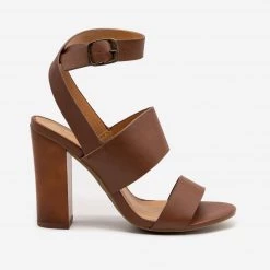 Bamboo Block High Heels