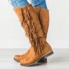Via Pinky Bohemian Fringe Boots