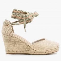Kayleen Shoes Boho Ankle Tied Espadrille Wedges Newest Arrivals